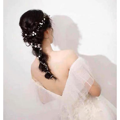 Romantic floral soft bridal hair vine