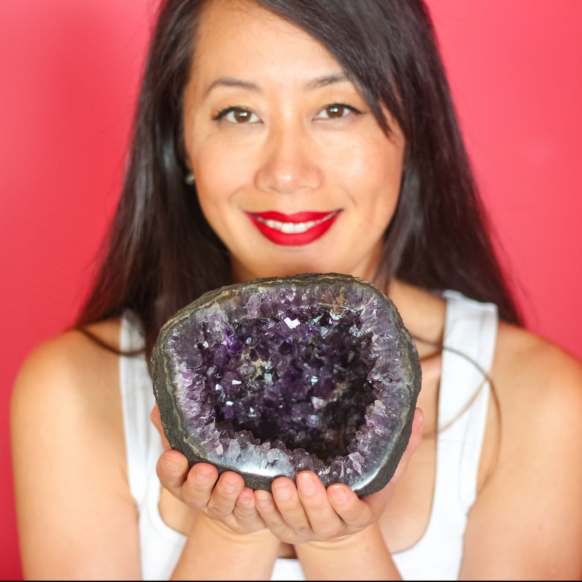 Spherical geode in Amethyst from Uruguay