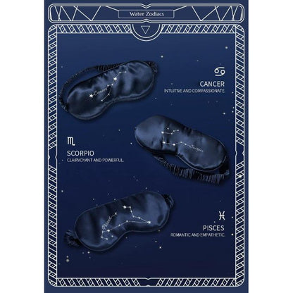 Zodiac Signs 100% Silk Sleep Mask-Oversize