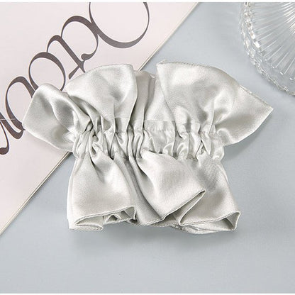 Chic 100% Silk Skirt Design Hair Scrunchie-Double Layer-19mm