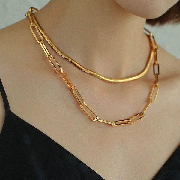 Timeless soft serpentine bone necklace