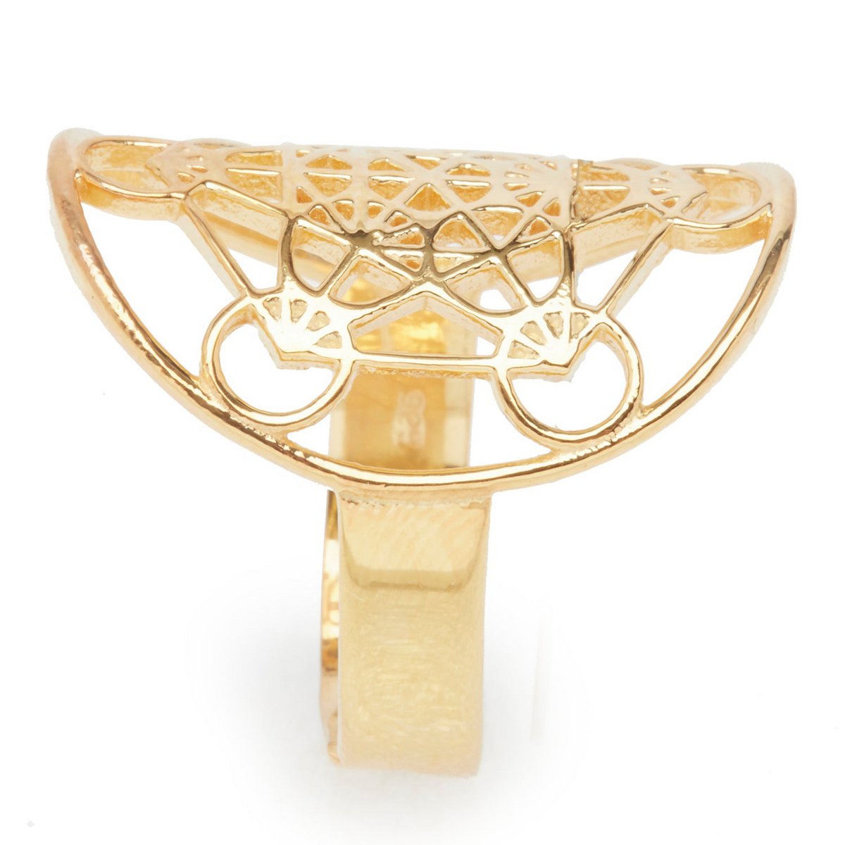 Metatron's cube ring "Power and consciousness" in gold plated or 925 silver