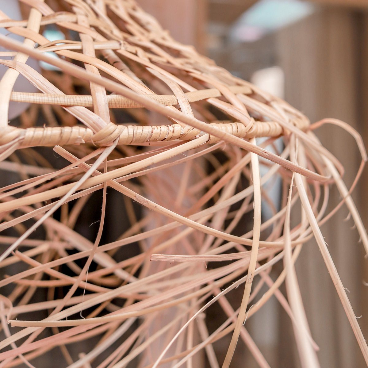 Bamboe Lampenkap met Kwastjes | Natuurlijke lampenkap | Hanglamp GILI