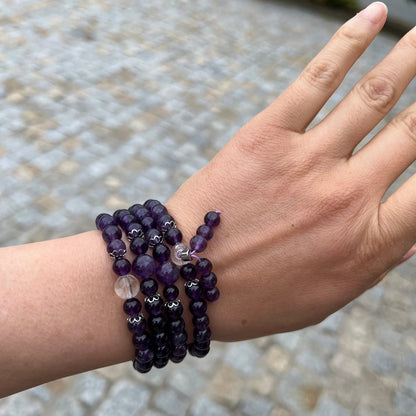 Amethyst Buddhist Mala Bracelet