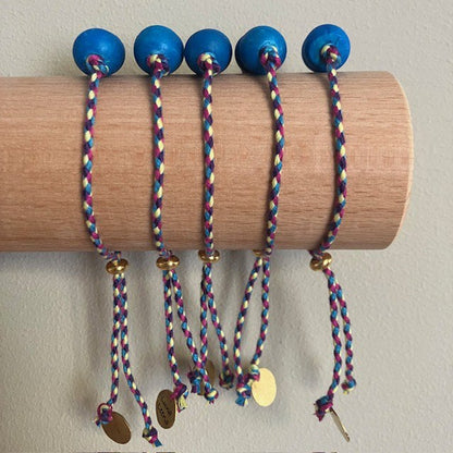 Luna-Leena armband blauw - one size - gemaakt van bestaande kettingen uit Nepal