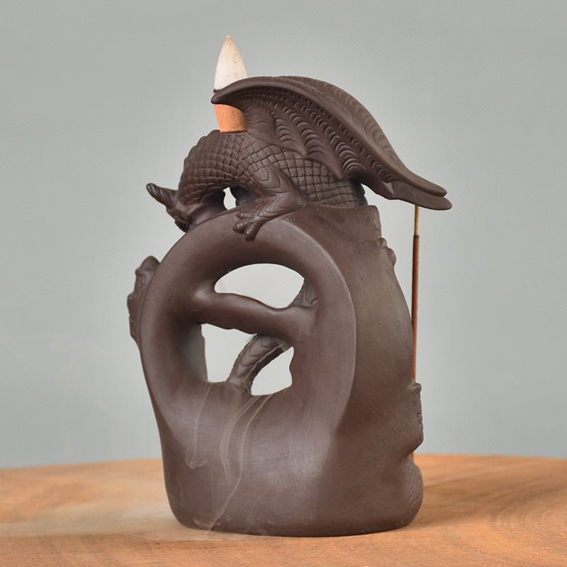 "Dragon's Castle" Ceramic Incense Burner