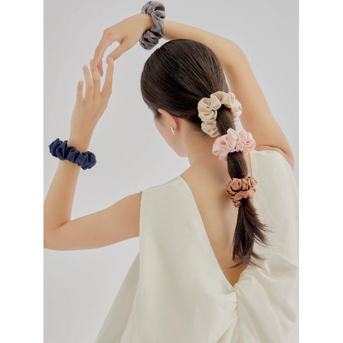 Luxurious 100% Silk Hair Scrunchie - 6cm Wide