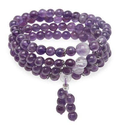 Amethyst Buddhist Mala Bracelet