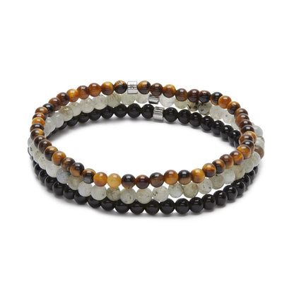 Set of 3 "Protection" mini bracelets