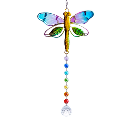 Dragonfly Crystal "Joy of Being You" Suncatcher