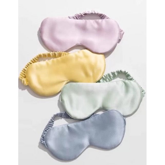 100% Silk Relaxation Sleep Mask-22mm-Solid Colors-Plus Size