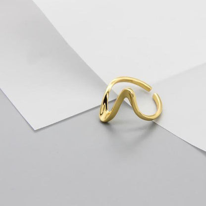 Minimalism Geometric ECG Heart Rate Ring