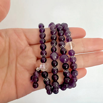 Amethyst Buddhist Mala Bracelet