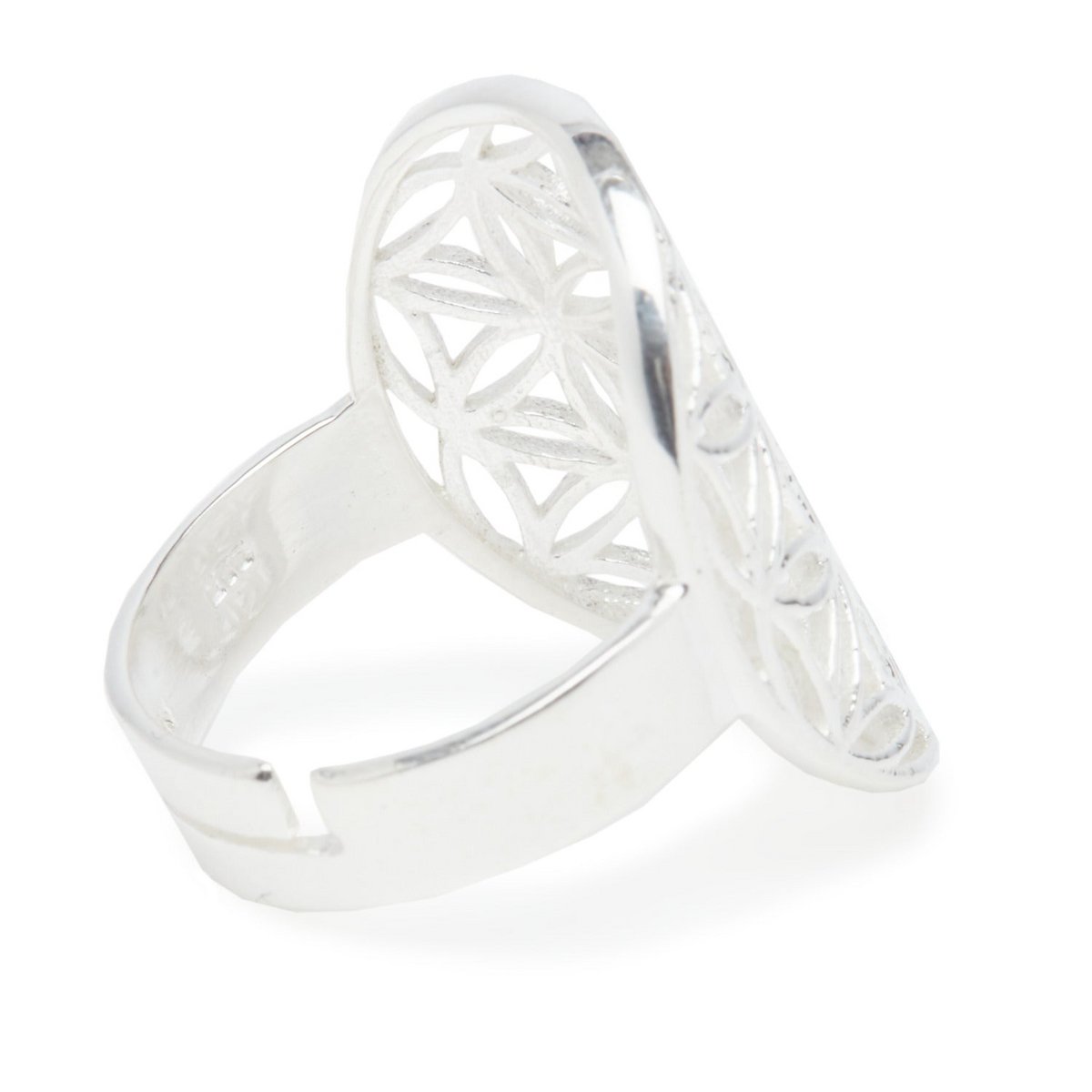 Ring 'Flower of Life' in 925 silver or gold plated