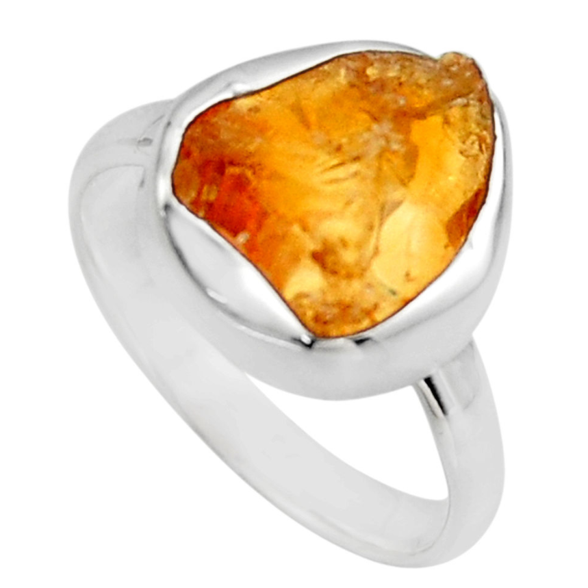 Ring 'Joy and freedom' in Citrine and 925 silver