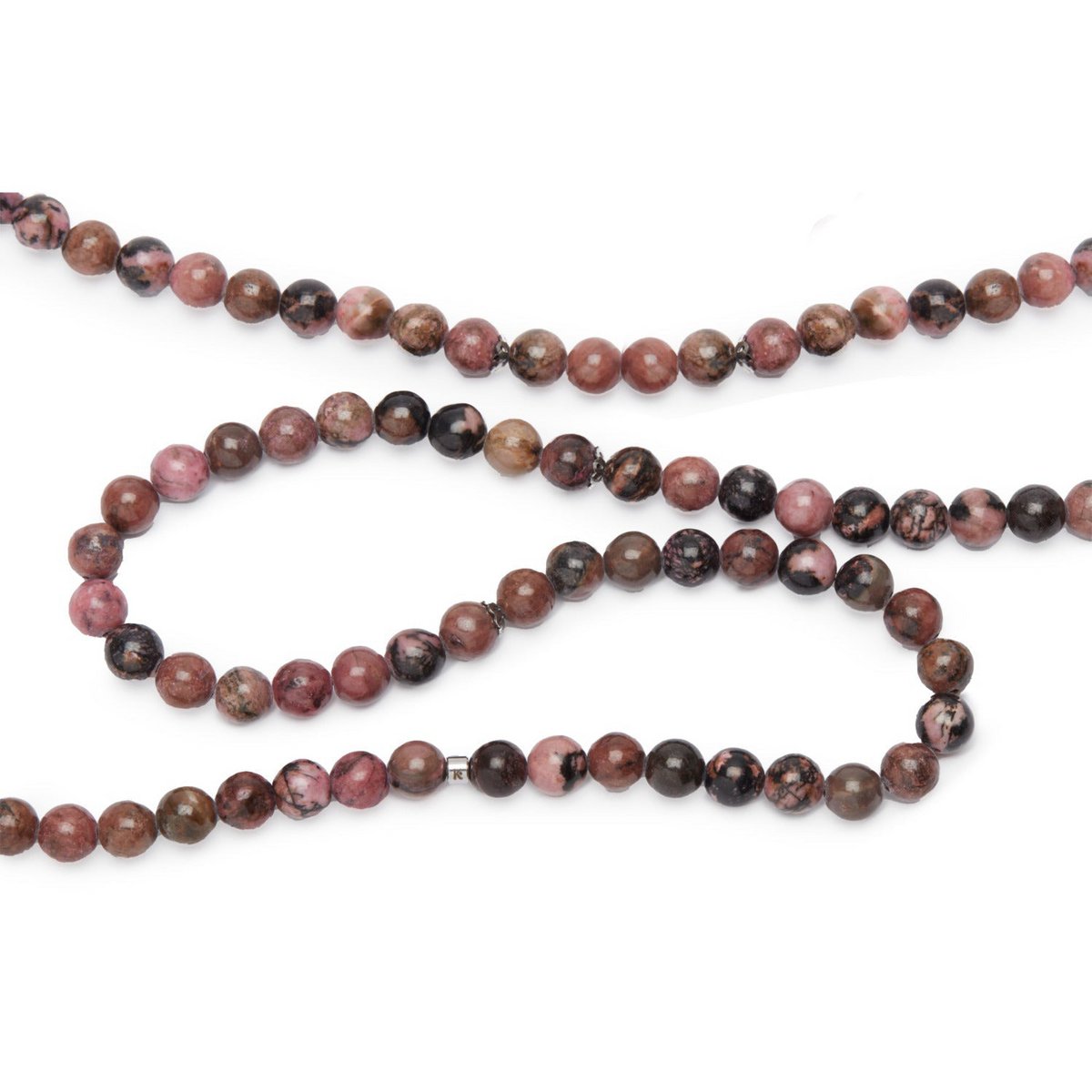 Mala bracelet "Mastery of Emotions" of 108 Rhodonite beads