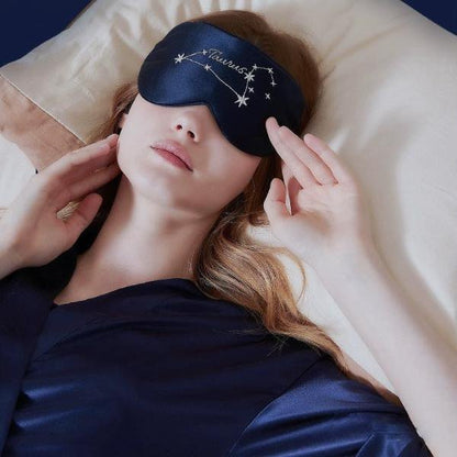 Zodiac Signs 100% Silk Sleep Mask-Oversize