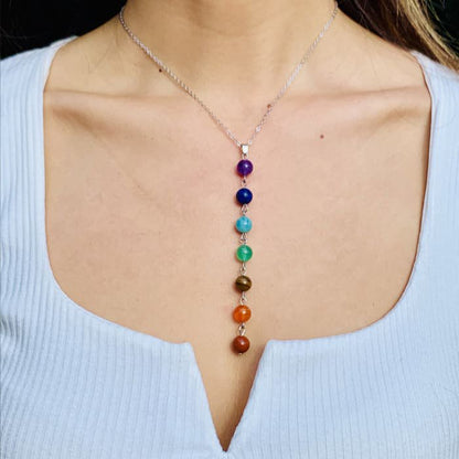 Necklace "Pearls of the 7 Chakras"