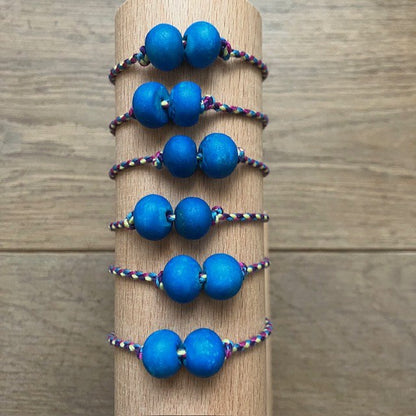 Luna-Leena armband blauw - one size - gemaakt van bestaande kettingen uit Nepal