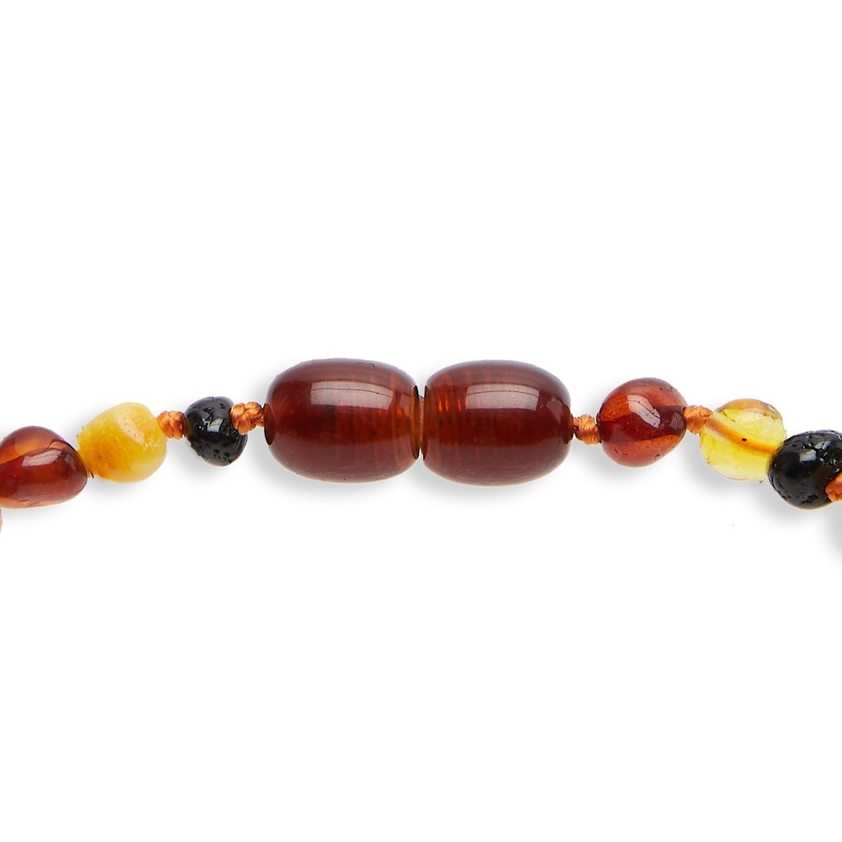 Baby necklace “Shades of the Earth” in Amber in 4 colors with pendant