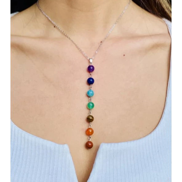 Necklace "Pearls of the 7 Chakras"