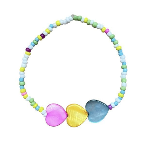 Luna-Leena kinderarmband love - pastel - handgemaakt in Nepal