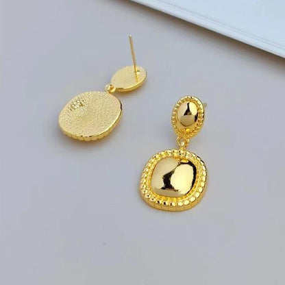 Modern Vintage Small Button Earrings