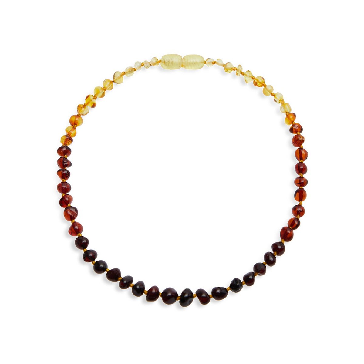 Baby necklace "Total Confidence" rainbow in Amber